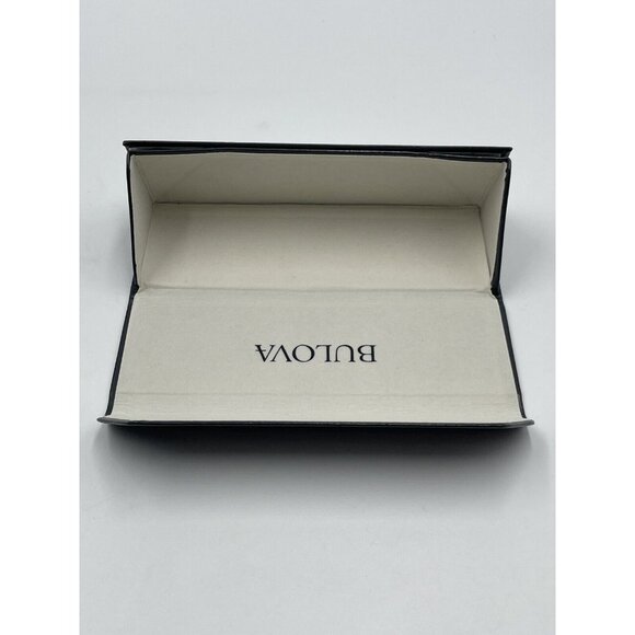 BULOVA Eyeglasses /Sunglasses Case Hard Collapsible Triangular Shell Gray - Picture 7 of 11